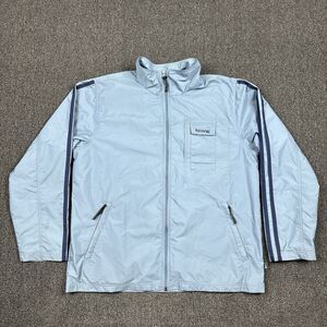 Vintage Nike Jacket Mens Blue Full Zip 90s Gray Tag Y2K Street Wear Size Large